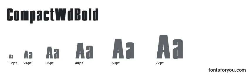 CompactWdBold Font Sizes