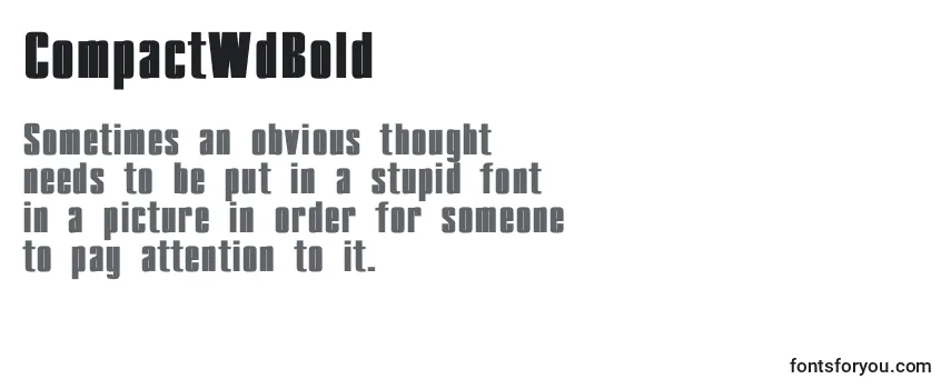 CompactWdBold Font