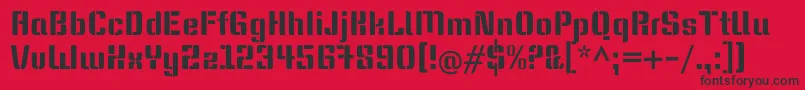 KeaniaoneRegular Font – Black Fonts on Red Background