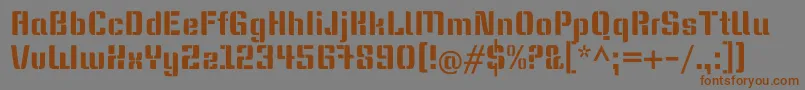 KeaniaoneRegular Font – Brown Fonts on Gray Background