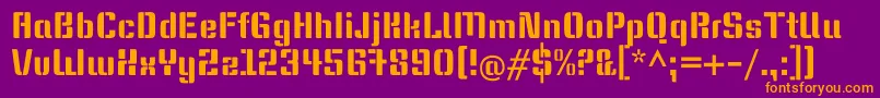 KeaniaoneRegular Font – Orange Fonts on Purple Background