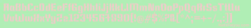 KeaniaoneRegular Font – Pink Fonts on Green Background