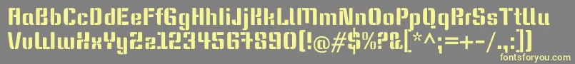 KeaniaoneRegular Font – Yellow Fonts on Gray Background