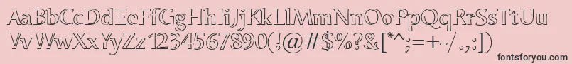 OdenseNeon Font – Black Fonts on Pink Background