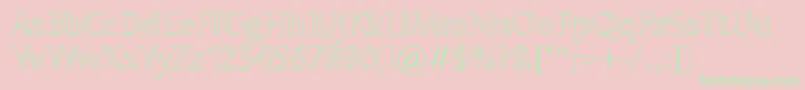 OdenseNeon Font – Green Fonts on Pink Background