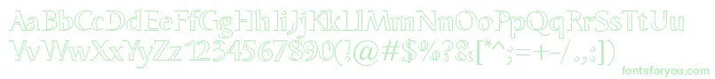 OdenseNeon Font – Green Fonts on White Background