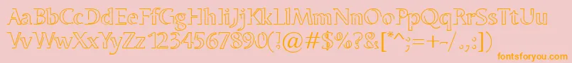 OdenseNeon Font – Orange Fonts on Pink Background
