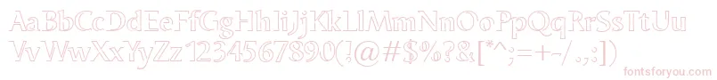 OdenseNeon Font – Pink Fonts on White Background