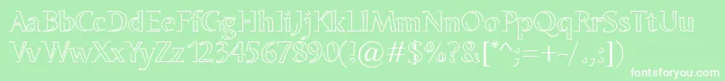 OdenseNeon Font – White Fonts on Green Background