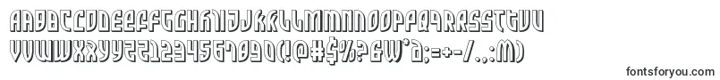 フォントZonerider3D – フォントの形