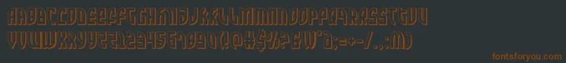 Zonerider3D Font – Brown Fonts on Black Background