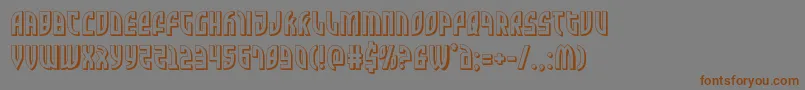 Шрифт Zonerider3D – коричневые шрифты на сером фоне