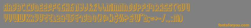 Saiba mais sobre a fonte Zonerider3D Fonte Zonerider3D – fontes laranjas em um fundo cinza