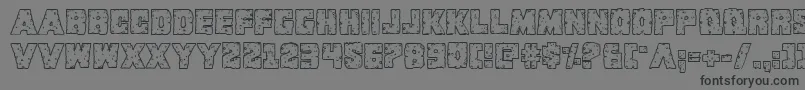 Kcommandorid3 Font – Black Fonts on Gray Background