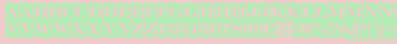 SerifertitulcmdnRegular Font – Green Fonts on Pink Background