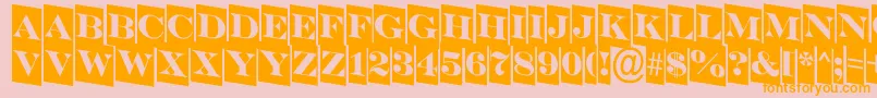 SerifertitulcmdnRegular Font – Orange Fonts on Pink Background
