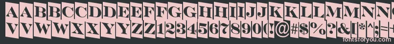 SerifertitulcmdnRegular Font – Pink Fonts on Black Background