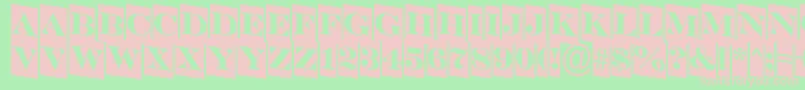 SerifertitulcmdnRegular Font – Pink Fonts on Green Background