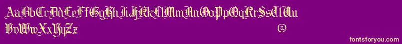 CollinsOeDemo Font – Yellow Fonts on Purple Background