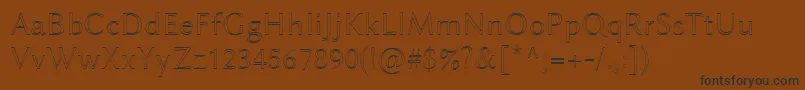 LinbiolinumAu Font – Black Fonts on Brown Background