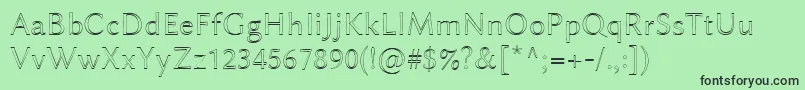 LinbiolinumAu Font – Black Fonts on Green Background