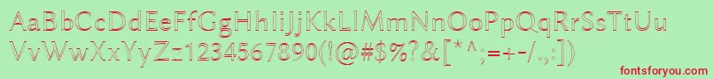 LinbiolinumAu Font – Red Fonts on Green Background