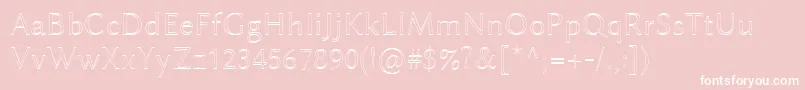 LinbiolinumAu Font – White Fonts on Pink Background