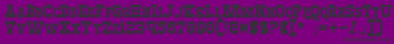 WinslettBold-Schriftart – Schwarze Schriften auf violettem Hintergrund