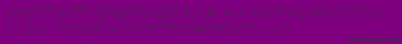 SeriouslyDelirious-Schriftart – Schwarze Schriften auf violettem Hintergrund