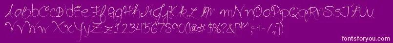 SeriouslyDelirious Font – Pink Fonts on Purple Background