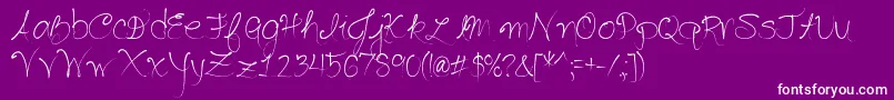 SeriouslyDelirious Font – White Fonts on Purple Background