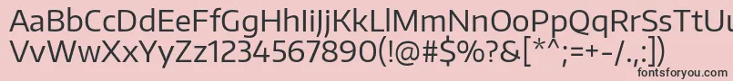 EncodesansRegular Font – Black Fonts on Pink Background
