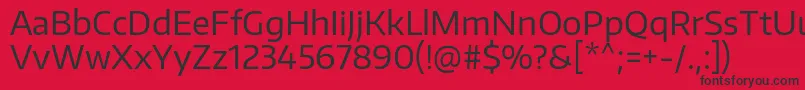 EncodesansRegular Font – Black Fonts on Red Background