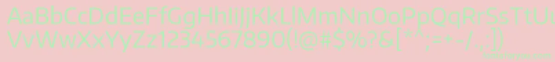 EncodesansRegular Font – Green Fonts on Pink Background