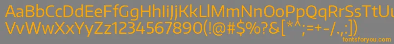 EncodesansRegular Font – Orange Fonts on Gray Background