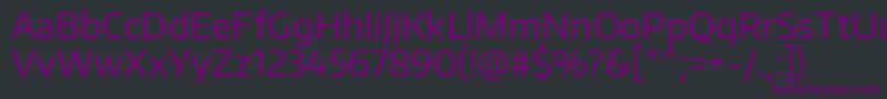 Шрифт EncodesansRegular – фиолетовые шрифты на чёрном фоне