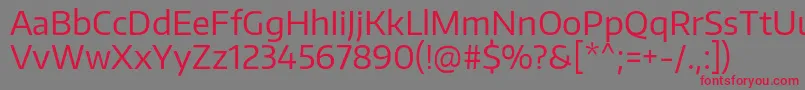 EncodesansRegular Font – Red Fonts on Gray Background