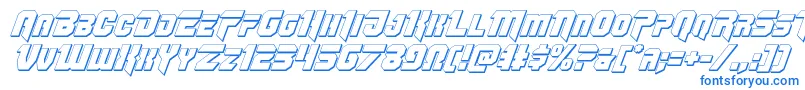 Omegaforce3Dital11-Schriftart – Blaue Schriften