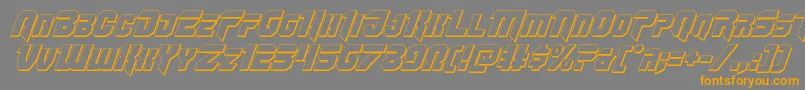 More about Omegaforce3Dital11 Font Omegaforce3Dital11 Font – Orange Fonts on Gray Background