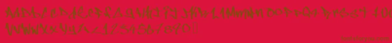 Подробнее о шрифте Chillstyle Шрифт Chillstyle – коричневые шрифты на красном фоне