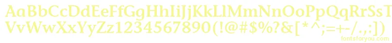 Шрифт StoneInfSemItcTtSemi – жёлтые шрифты