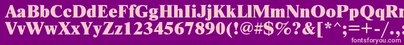 NewtonxcRegular Font – Pink Fonts on Purple Background