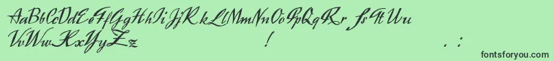 Exclusivite Font – Black Fonts on Green Background