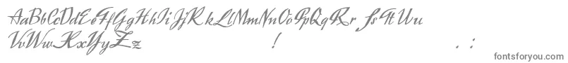 Exclusivite-Schriftart – Graue Schriften