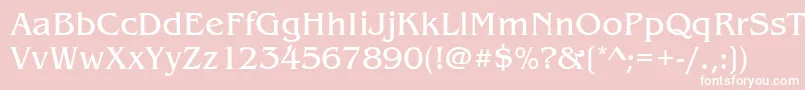 Benguiatitctee Font – White Fonts on Pink Background