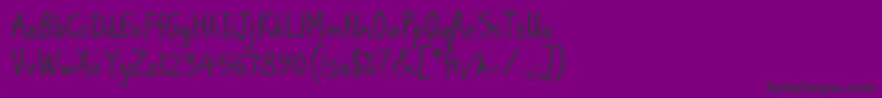 ChipperLetPlain.1.0 Font – Black Fonts on Purple Background