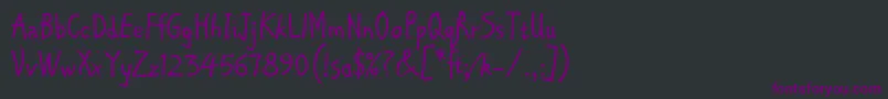ChipperLetPlain.1.0 Font – Purple Fonts on Black Background