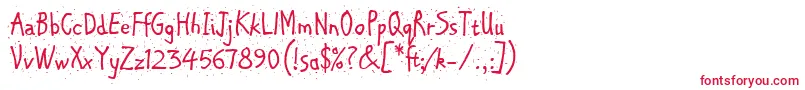 ChipperLetPlain.1.0-fontti – punaiset fontit