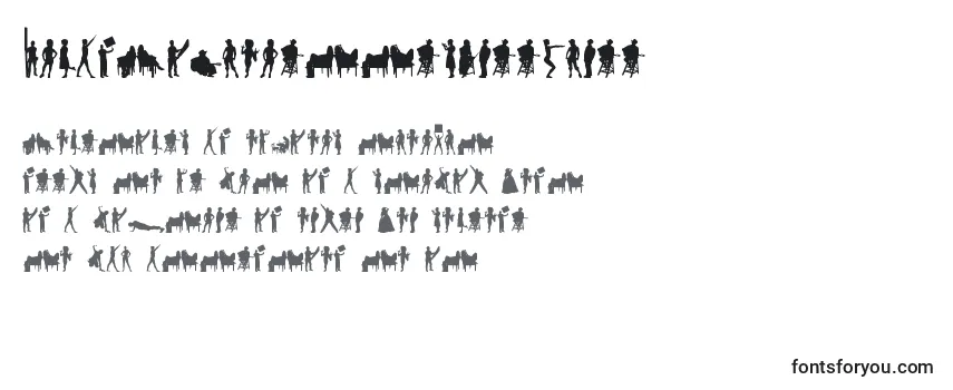 Review of the HumanSilhouettesFreeThree Font