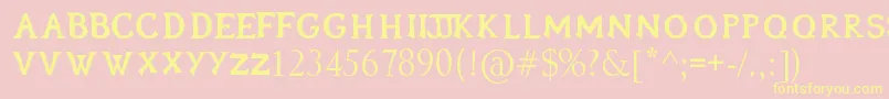 Oblivionfont Font – Yellow Fonts on Pink Background